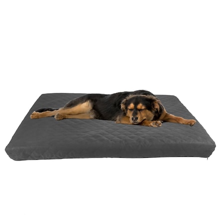 Pet Adobe Waterproof Memory Foam Pet Bed for Indoor/Outdoor Water Resistant and Washable Cover 44 in x 35 in Gray 658560DKS